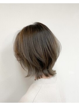 トップヘアー 中庄店(TOP HAIR fuapua) くびれレイヤー×グレージュ(ブリーチあり)
