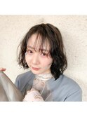 顔まわりレイヤーボブ