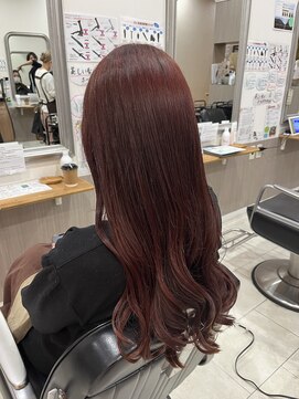 ヘアアンドメイク 心座(hair&make) 愛され暖色カラー　福田昌子