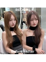 レディアル 渋谷(REDEAL)&nbsp;ワンホンヘア/韓国ヘア/ウルフ/前髪[レイヤーカット/渋谷