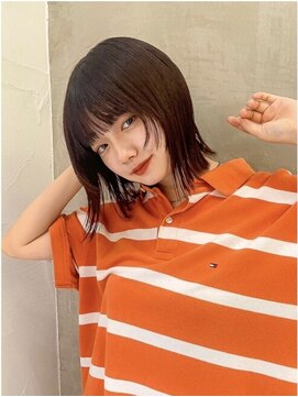 プアメリア 名古屋(Puamelia) ブリーチなし 前髪縮毛矯正 オージュア レイヤーカット