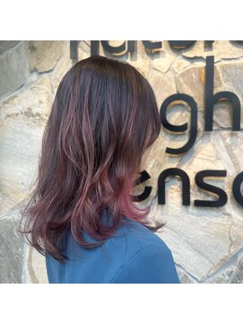 ナチュラルハイセンス 本店(natural high sense) ロブ×ナチュラルピンクグラデ◇町屋/似合わせカット
