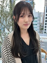 ビューナゴヤ 名駅(VIEW NAGOYA)&nbsp;顔まわりカット/レイヤーカット/韓国/ロングセミディ/グレージュ