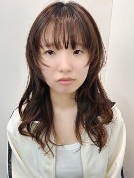 ビューティービースト 新宿店(beauty:beast) ミディアムウルフ×シアーベージュ