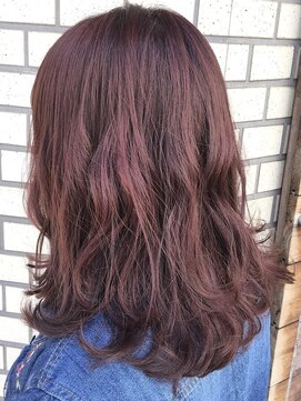 ラック 本厚木店(LUCK) 韓国風ミディアムロブ/チェリーピンク/ピンク/ロブ/カット