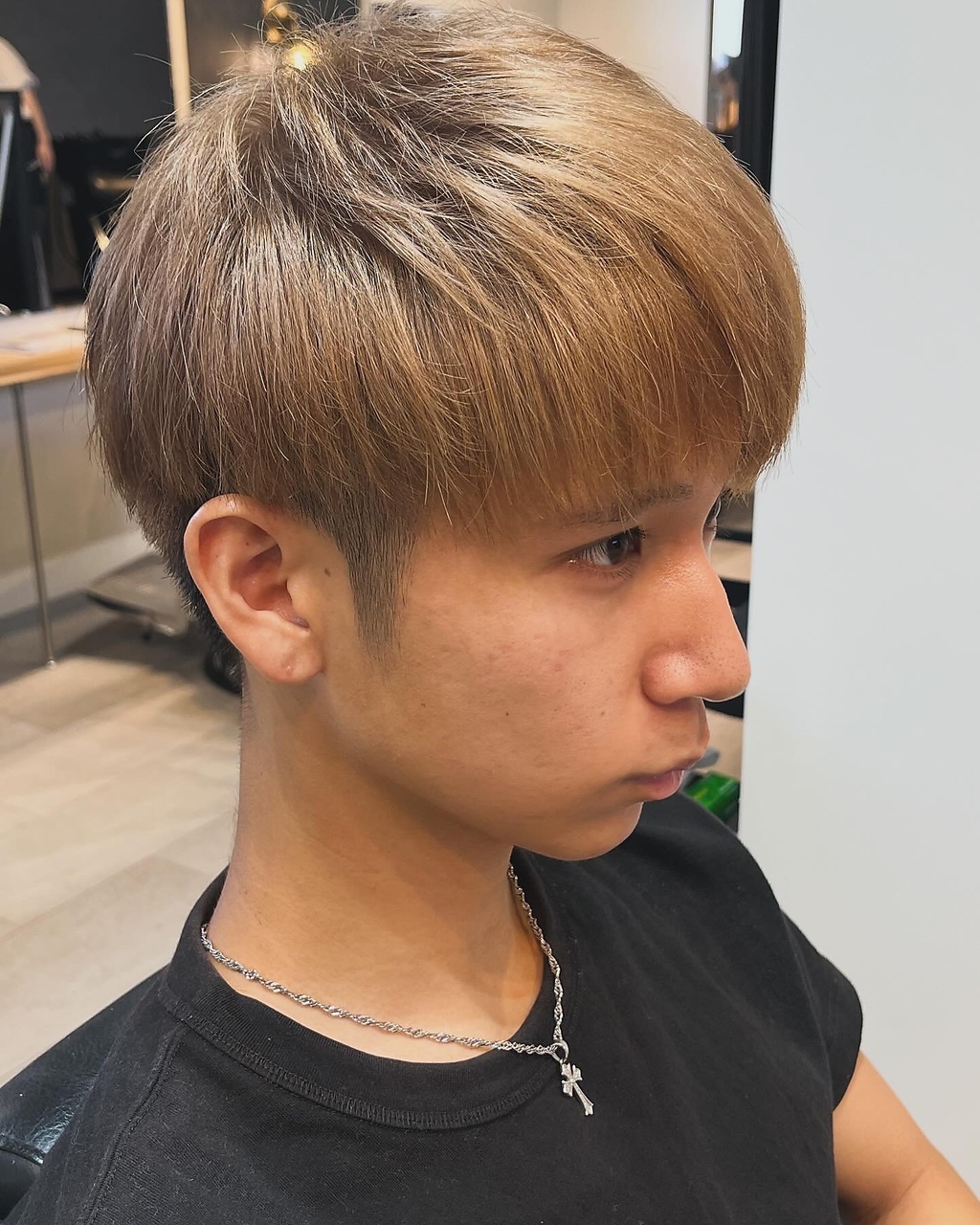 ダークアッシュ/カルマパーマ/アッシュブラック[メンズ/大宮]