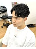 【大人のビジネスショート】刈り上げメンズジェントルパーマ