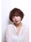四谷ショートカットショートヘア韓国髪質改善インナーカラー