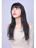ロング×ストレート×暗髪
