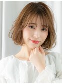 ミルフィーユカラーミストバングボブパーマp古河20代30代