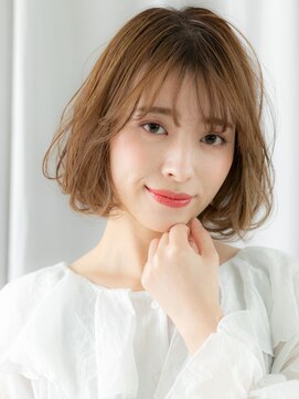 ドクターズ サロン ラブ(Dr's Salon LAB) ミルフィーユカラーミストバングボブパーマp古河20代30代