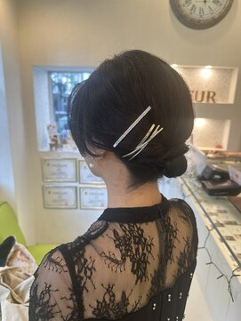 エクリフルール(equri fleur) 【目黒】お呼ばれヘア #アップセット#結婚式#目黒雅叙園