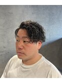 金メッシュかき上げ