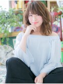 バレイヤージュ大人可愛い小顔ランダムパーマh3戸頭20代30代40代