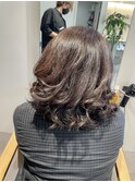白髪染め使わない白髪染め～パーマスタイル