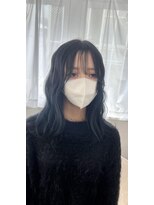 ホープ(hope)&nbsp;レイヤーカット×ネイビーブルー【梅田/茶屋町/レイヤー】