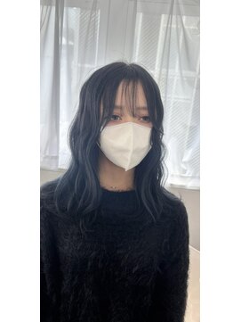 ホープ(hope) レイヤーカット×ネイビーブルー【梅田/茶屋町/レイヤー】