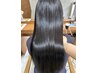 【平日限定】ナチュラルストレート+髪質改善トリートメント+頭浸浴