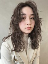 【PARK】カーリーウェーブ×ブラウングレージュ