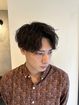 メンズココ 清澄白河店(MENS COCO)&nbsp;無造作センターパートツーブロックメンズマッシュ
