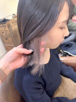 ネオリーブ チロル 横浜西口店(Neolive CiroL.)&nbsp;ミニウルフ/ホワイトグレージュインナーカラー【横浜】k