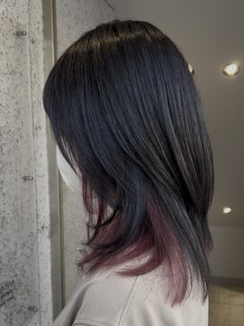 銀座ラボ 千葉店(LA BO) インナーカラー　髪質改善カラー　ピンク