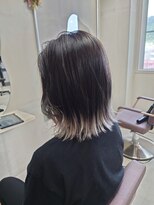 ピンク バイ アンジェリカ 瓢箪山店(PINQ by ANGELICA)&nbsp;#PINQ #切りっぱなしボブ #裾カラー