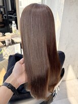 ディーエックス ウエスト(Dxxxx WEST)&nbsp;くすみベージュ［韓国/顔周りカット/イルミナカラー］