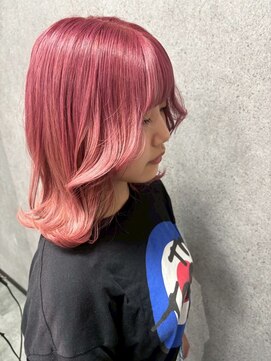 ミディアムレイヤー/ピンクベージュ