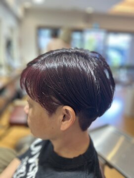 バグース 平塚(BAGUS) バーガンディ/刈り上げショート