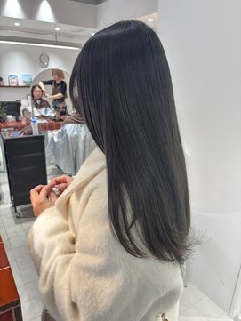 ガリカ 博多駅前(Gallica) ロングレイヤーと相性◎黒髪暗髪カラー/ブルーブラック