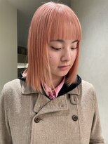 ルノ(RUNO)&nbsp;ハイトーンボブ・ボブ/ミニボブ/前髪あり/20代/結べる/内巻き