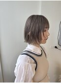 癖毛を生かしたレイヤーミニボブ
