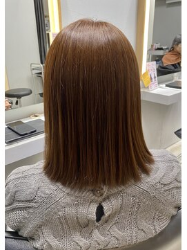 フィゼル 梅田茶屋町(fizelle) 髪質改善☆ うる艶仕上げ美髪ミディアム【フィゼル茶屋町店】
