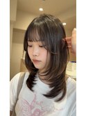 ハッシュカット/レイヤーカット/韓国レイヤーカット