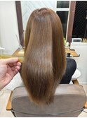 ブリーチなしで作るピュアベージュ