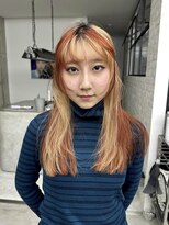 アンドスタイル(&style)&nbsp;レイヤーカット　デザインカラー　ケアブリーチ　学割