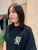 オン キャナルシティ博多前店(on) 【晴音】ミディアムウルフ/ミディアム/レイヤー/20代