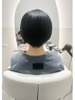 フェイバー 銀座 東銀座(FAVOR) ブルーブラック×前下がりショートボブ☆
