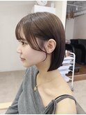 サイドバング耳かけボブ×ショートボブ×スッキリボブもみれ毛