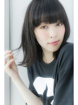 プライズ アイリス 池袋東口店(prize Iris) ナチュラル外ハネロブ/切りっぱなしボブ【池袋・池袋東口店】