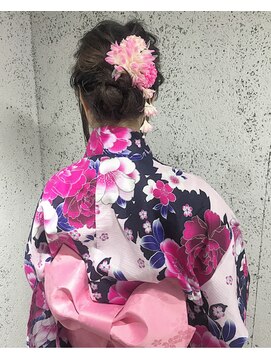 スティードトーキョー(Steed Tokyo) 浴衣 × シニヨンアレンジ［Steed/立川］