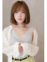 カバーヘア イヴ 戸頭店(COVER HAIR EVE) カーキベージュニュアンスカール小顔ボブ302Z戸頭20代30代40代