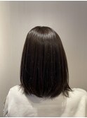 透明感オリーブグレージュ×大人ショート