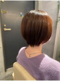 大人可愛いツヤボブ