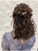 miura★ ハーフアップヘアアレンジ、パーティーセット