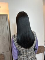 ネウィ サリュー 立川(newi saLyu) 大人かわいい艶髪ロングブルーブラック