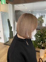 エヌプラス(N+)&nbsp;くびれヘアアプリコットオレンジ夏ハイライトカラー