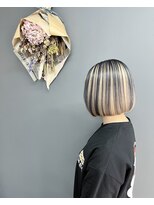 ラフィネ(Raffine)&nbsp;アンブレラカラー/ボブ/グレー/ミルクティー