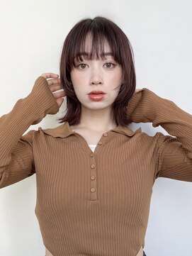 ジョエミバイアンアミ(joemi by Un ami) 顔まわりレイヤーボブスタイル